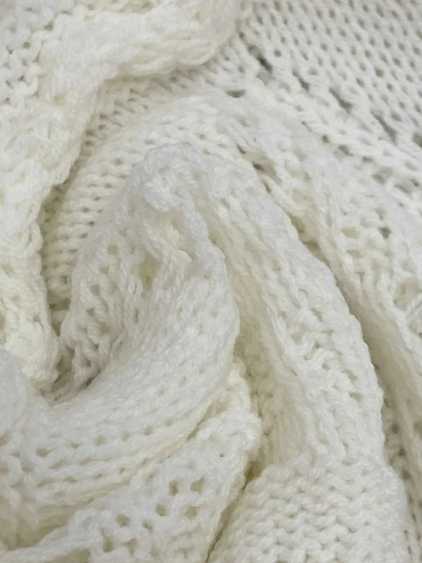 Crochet Ruffled Hem Long Sleeve Sweater 5f08344243b545a9add8b482216d95aa-Max-Origin