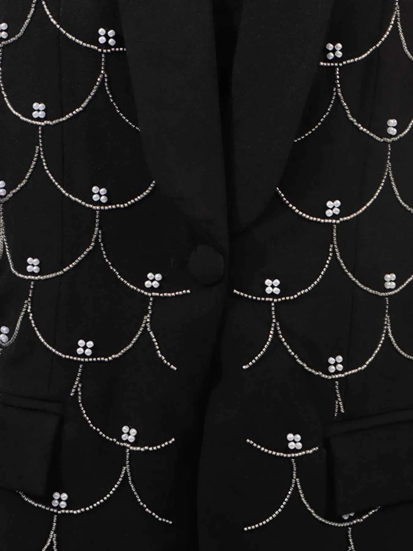 Pearl Detail Long Sleeve Blazer 5f2729d307a1416396ee438fdae6447f-Max-Origin