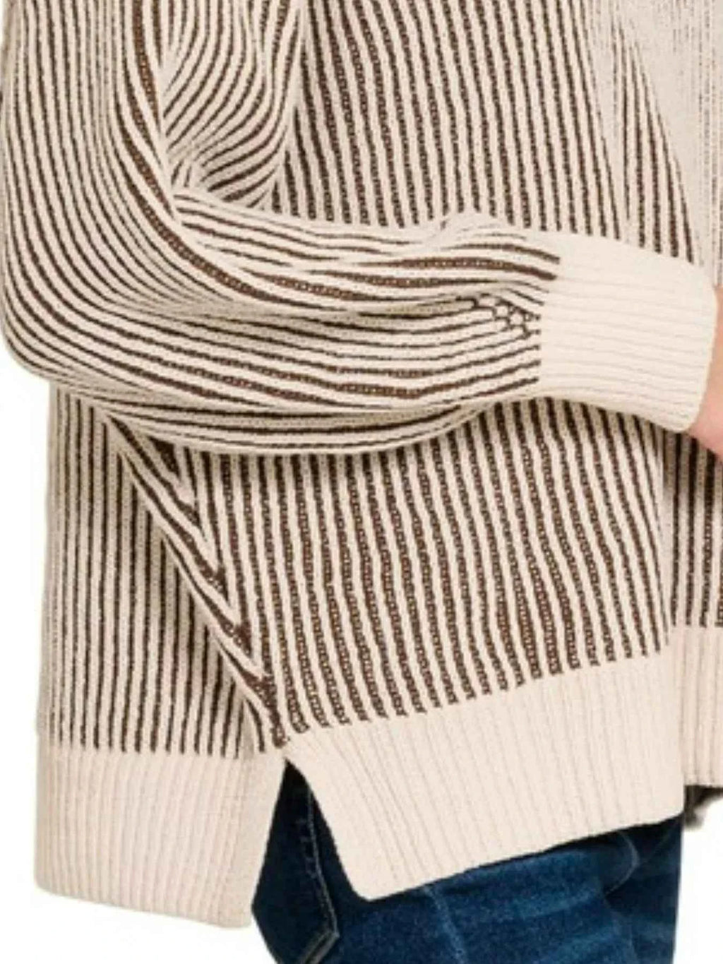 Zenana Two Tone Crewneck Sweater 5f672085-57f1-45a3-8779-0e224c95aa2c-Max-Origin