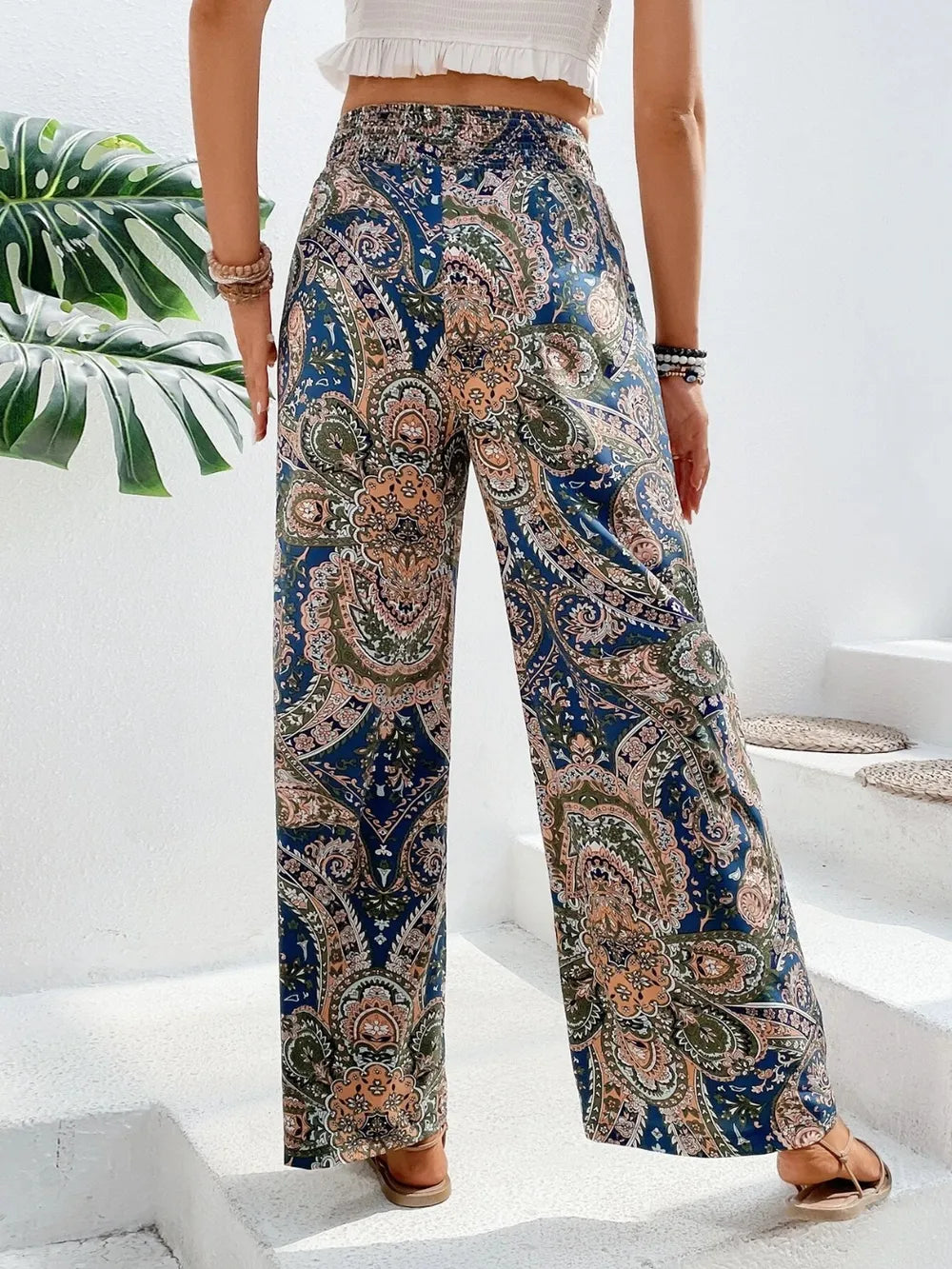 Printed Wide Leg Pants 5f6a6232-c3c7-43e7-bcfe-c1cd6a35d24e-Max