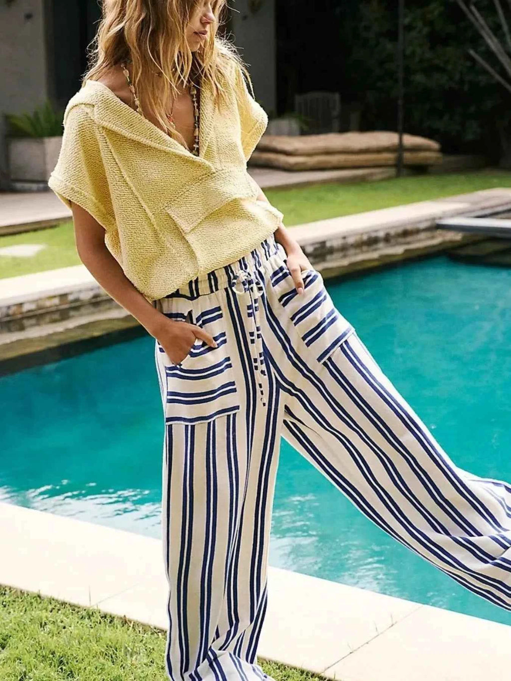 Striped Wide-Leg Drawstring Pants Royal Blue 5f6daf1f-5c8d-4fb7-b6b9-c0637dff3a82-Max-Origin