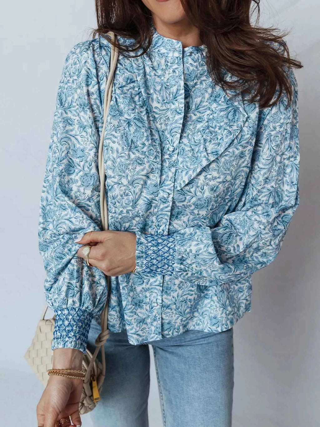 Floral Button Up Puff Sleeve Shirt 5fce0ade29ef4f0883f14f860cdead38-Max-Origin