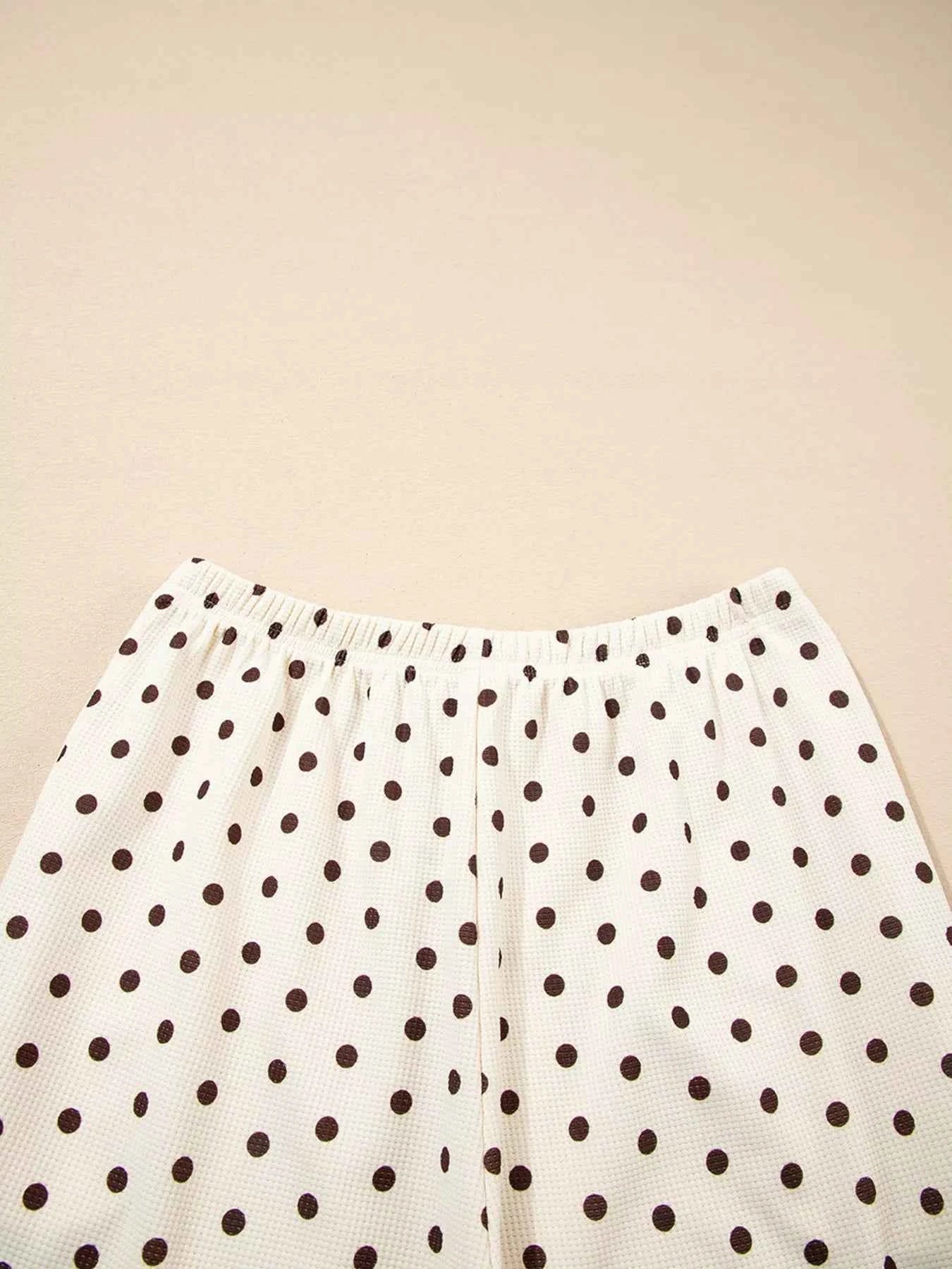 Polka Dot Notched Long Sleeve Top and Drawstring Joggers Lounge Set 603f3185ea1b4651a99a4269c30d4350-Max-Origin