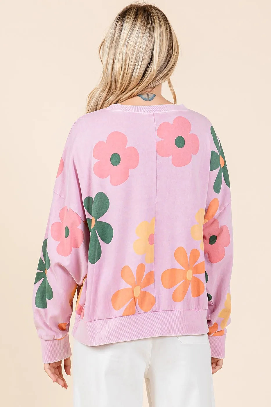 Mittoshop Mineral Wash Flower Print French Terry Sweatshirt 604e2ca1c617449aa7bcb5c4224aa6a5-Max-Origin