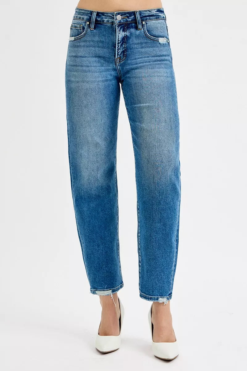 RISEN Tummy Control High Rise Ankle Slim Barrel Jeans MEDIUM 610b6f49a85943a89989890be4aca394-Max-Origin