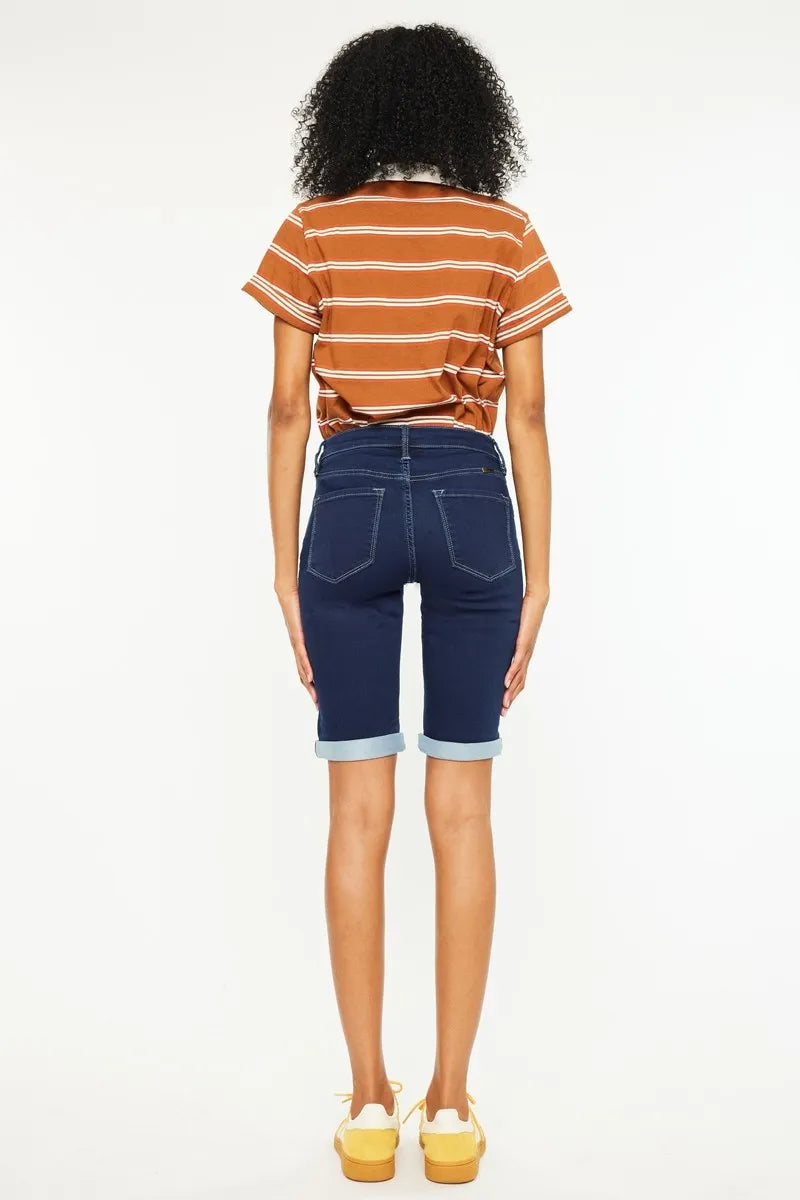 Kancan Mid Rise Bermuda Denim Shorts 6119d0e40e2848d38f06bd91a71b81a1-Max-Origin