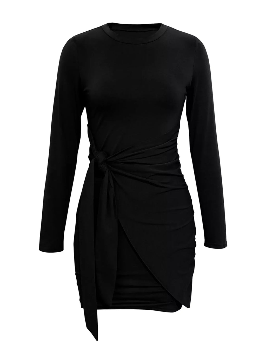 Round Neck Long Sleeve Bodycon Dress 61bb5bf4-68cf-4a2c-ac35-30e5f4f2d35c-Max-Origin