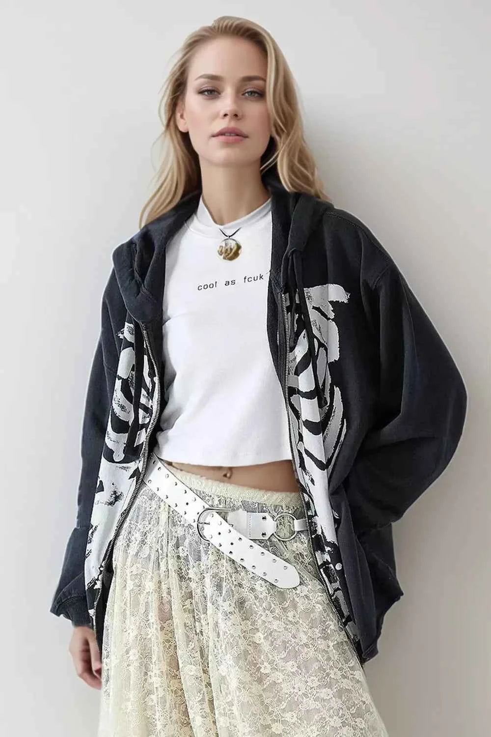 Skeleton Zip Up Drawstring Hoodie 61e551bc-5ff1-4b94-aa0e-adb73611dfa6-Max