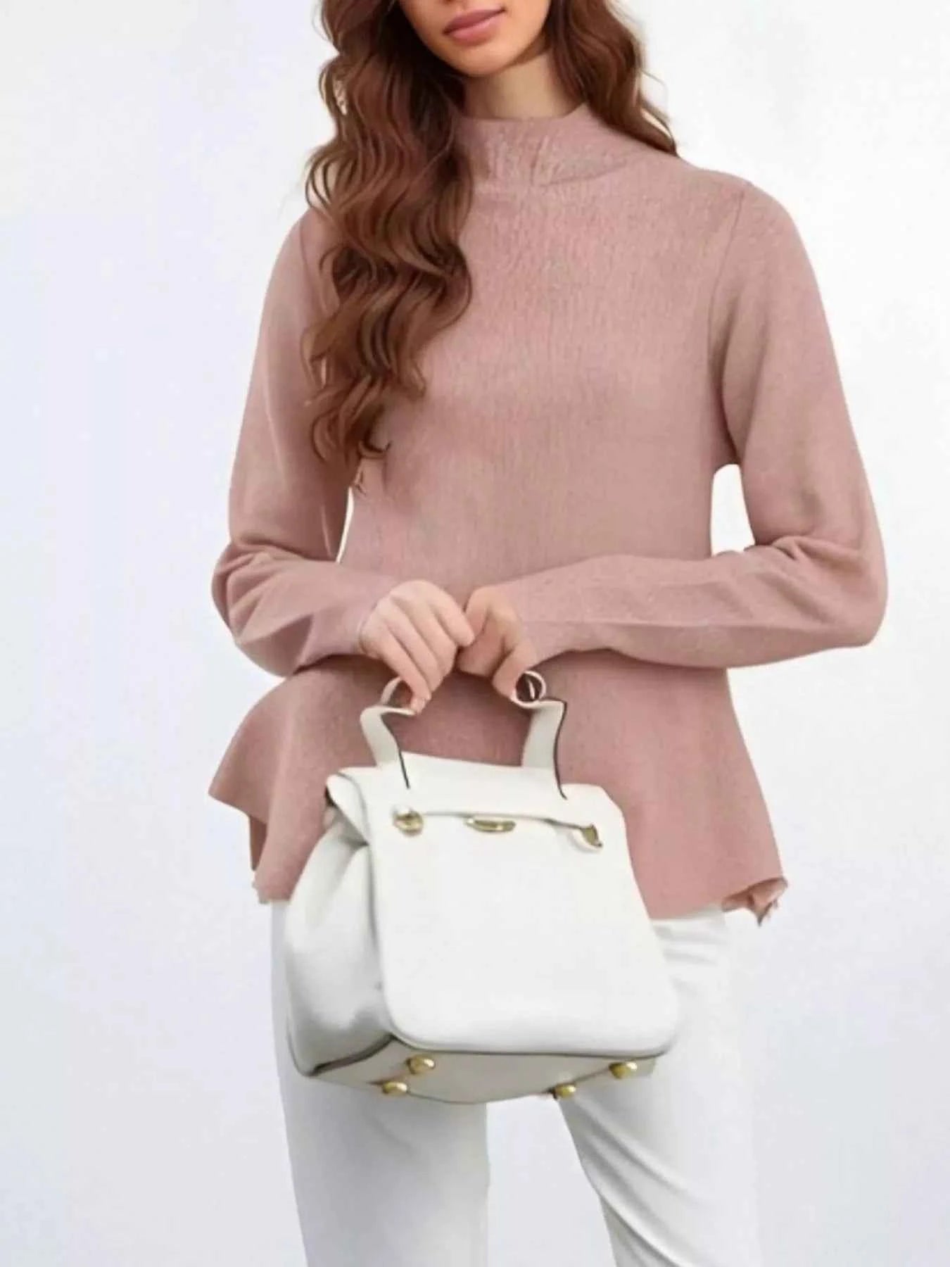 Mock Neck Long Sleeve Sweater 627029f9-a7da-488e-b2a2-f1f106707a65-Max-Origin