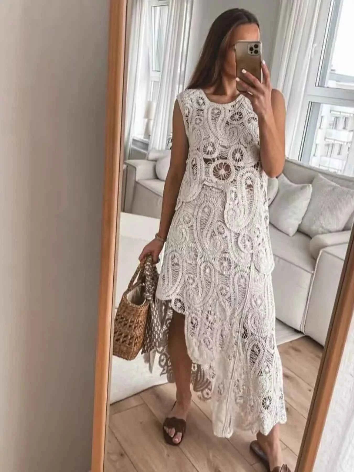 Crochet Sleeveless Tank and Skirt Set 62995b3093e544feba4e30fa808b7f29-Max-Origin