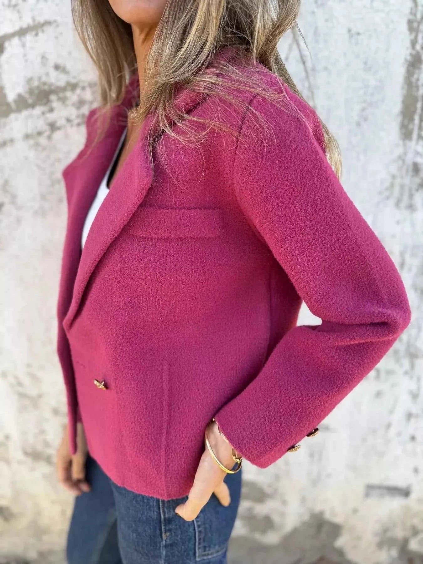 Full Size Double-Breasted Lapel Collar Blazer Plus Size 62e9f56dc615404aba44bcc2cbef83a1-Max-Origin