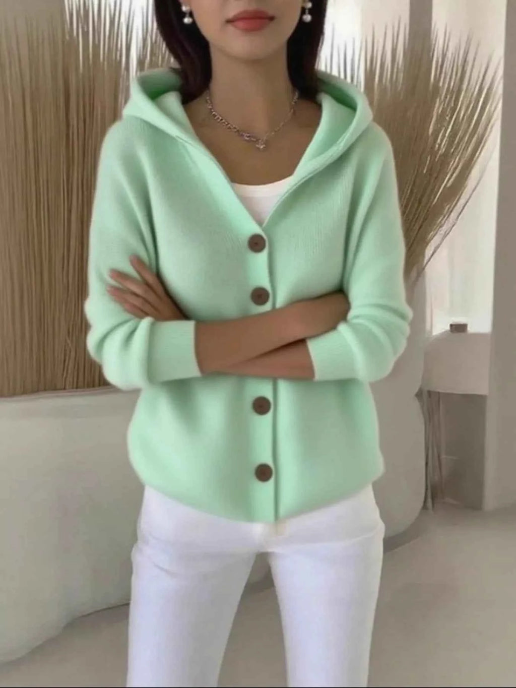 Full Size Hooded Button-Front Soft Knit Cardigan Plus Size 6312e3dcc4694adaaab98f46bc2e54aa-Max-Origin