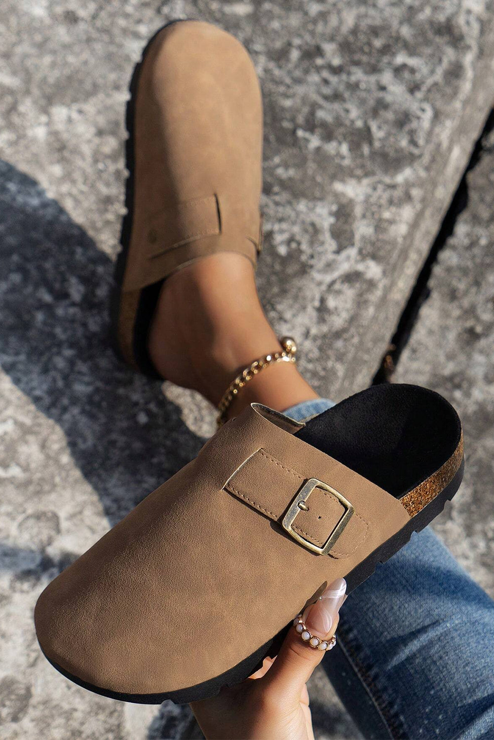 Light French Beige Slip On Platform Shoes 63942e7136f00b1e