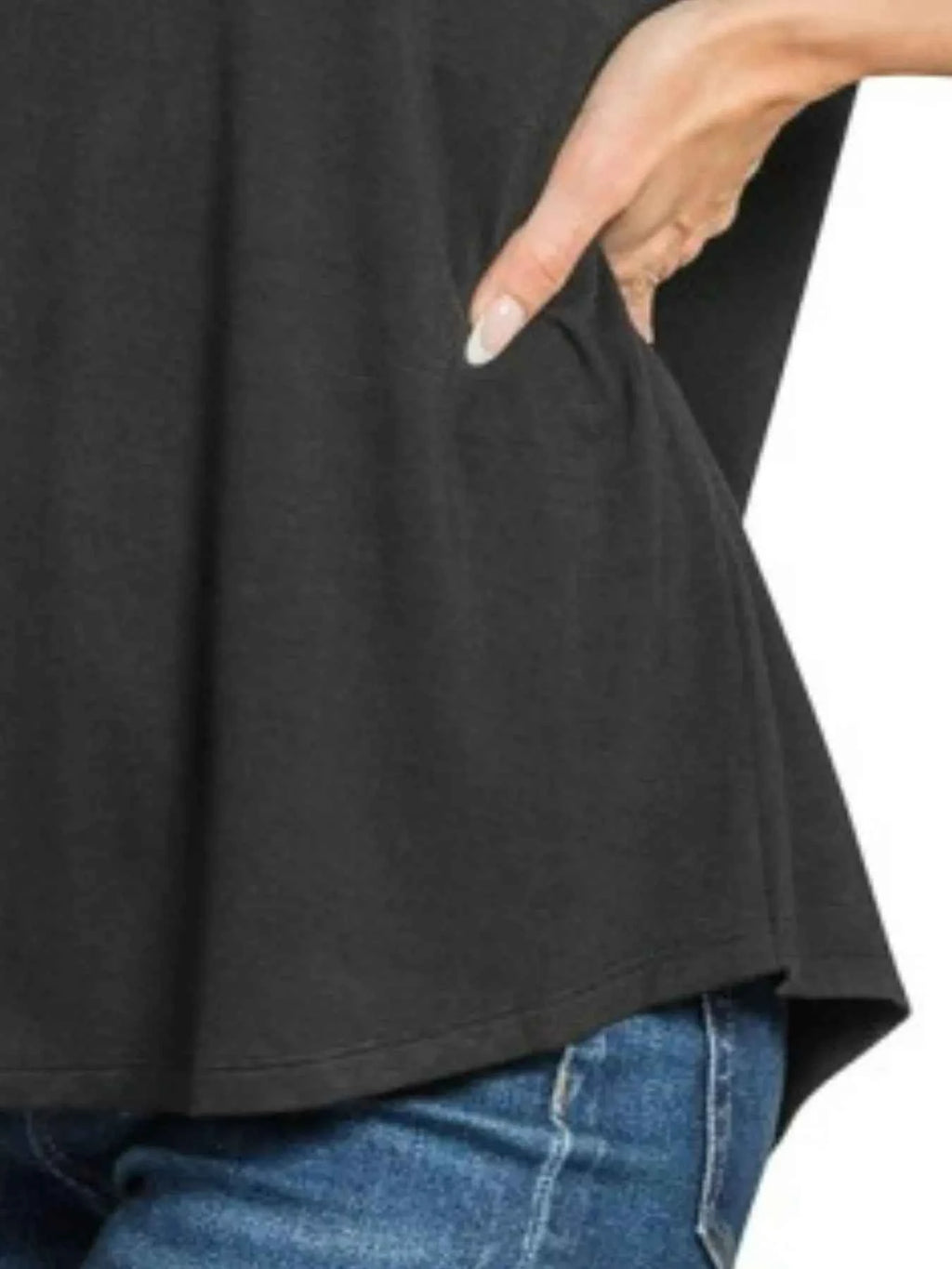 Zenana Flowy Round Hem Rayon Short Sleeve T-Shirt 6460d441-7503-49e7-a7e2-6e12a8f5ac07-Max-Origin