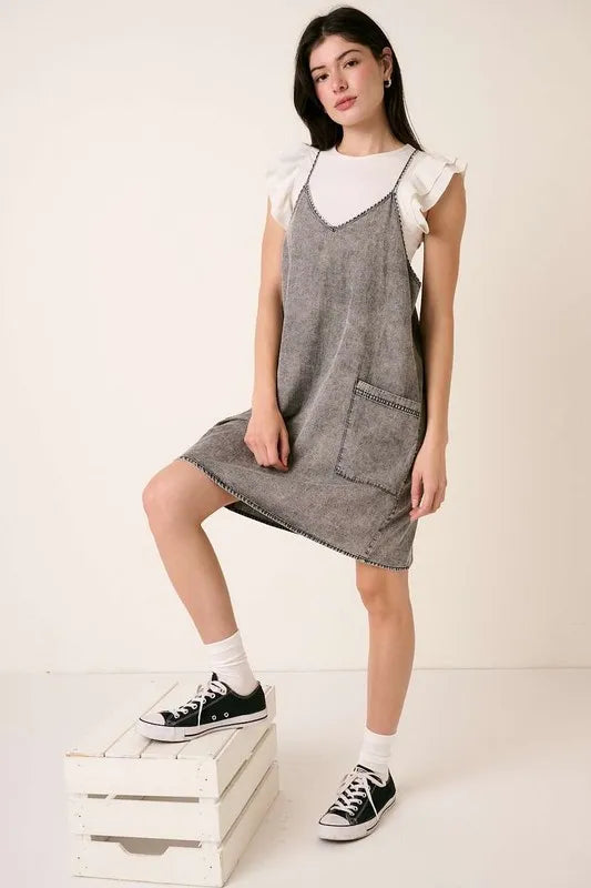 Mittoshop Washed Patch Pocket Mini Cami Denim Dress 64b5cae0-e185-40d5-8ffd-b723f3e82427-Max