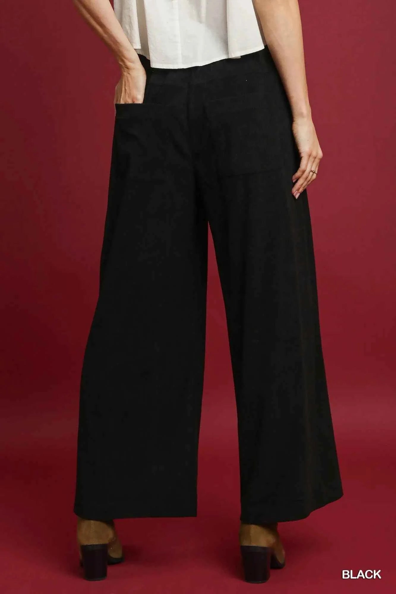 Umgee Wide-Leg Corduroy Pants 64c4aac8-14e4-4ff3-a01f-d85443890b18-Max-Origin