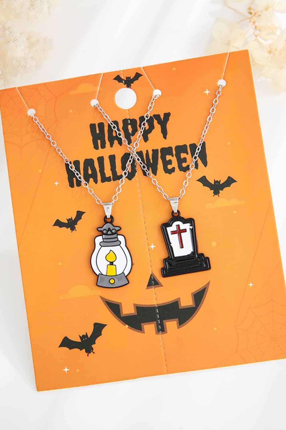 Two-Piece Halloween Theme Necklace Set 64e7248a8def46dca0b869e352d5ba3e-Max