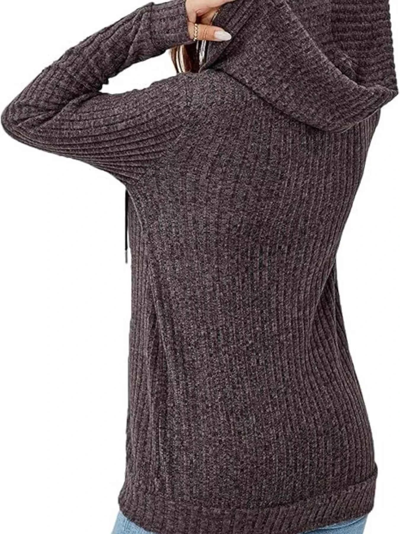 Ribbed Zip Up Hooded Outerwear 652149bf099e4963be8d3848dea6c718-Max-Origin