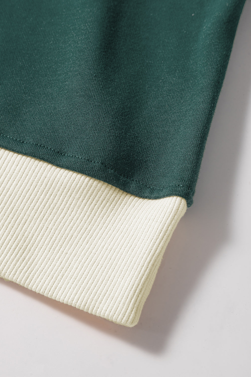 Rose Red Contrast Trim Loose Pullover and Lace-up Waist Shorts Set 65e09826b2c0f837