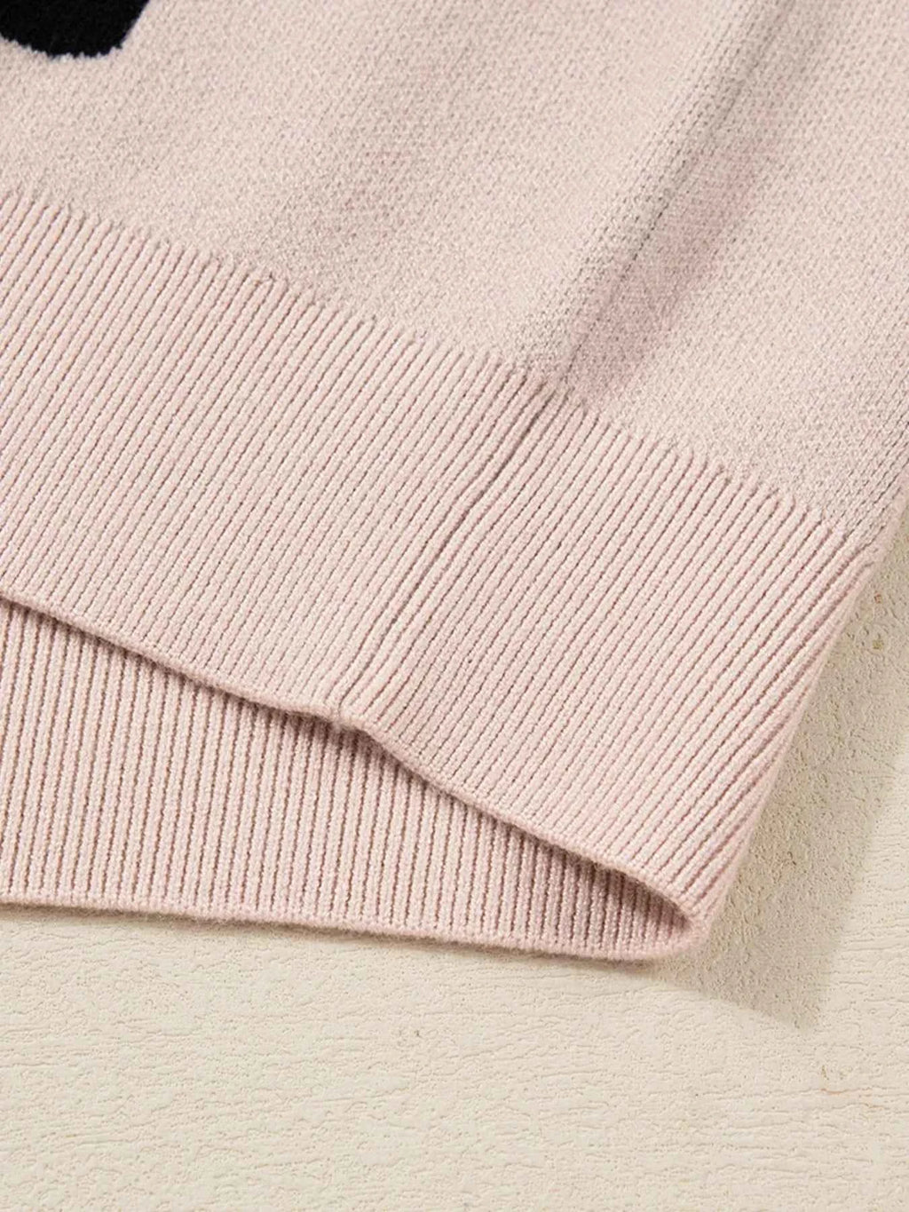 Pearl Embellished Bow Pattern Loose Sweater 666673d52c6348fea205ad971379fd0d-Max-Origin