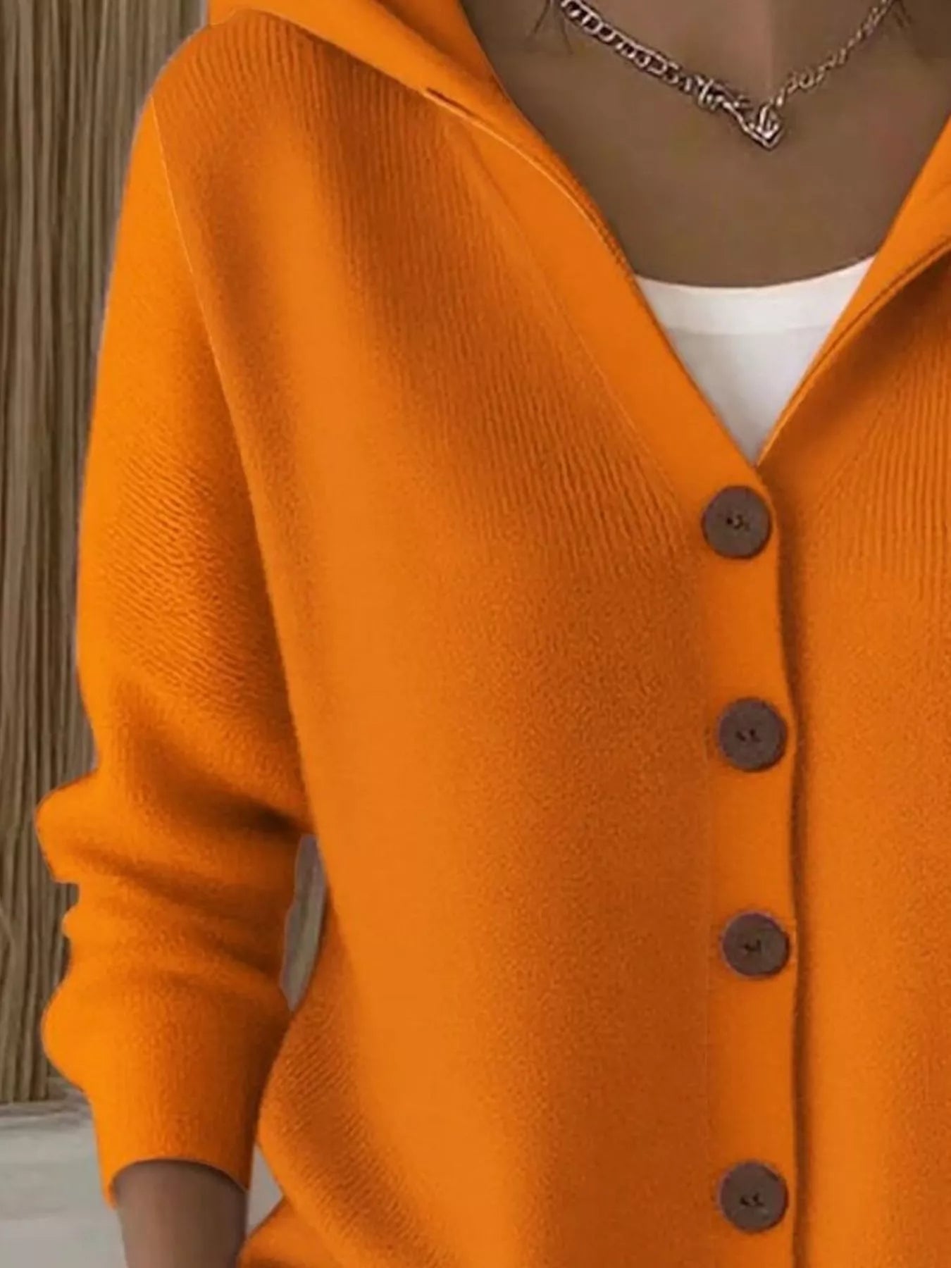 Full Size Hooded Button-Front Soft Knit Cardigan Plus Size 668b1d85-73b5-4193-8718-24a2f3d169f0-Max-Origin