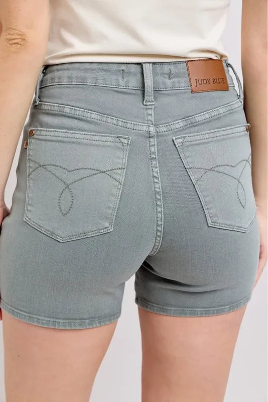 Judy Blue Full Size Hw Garment Dyed & Back Pkt Embroidery Shorts Plus Size 66ab5ac1-9e65-4787-87c6-0b345d164a06-Max-Origin