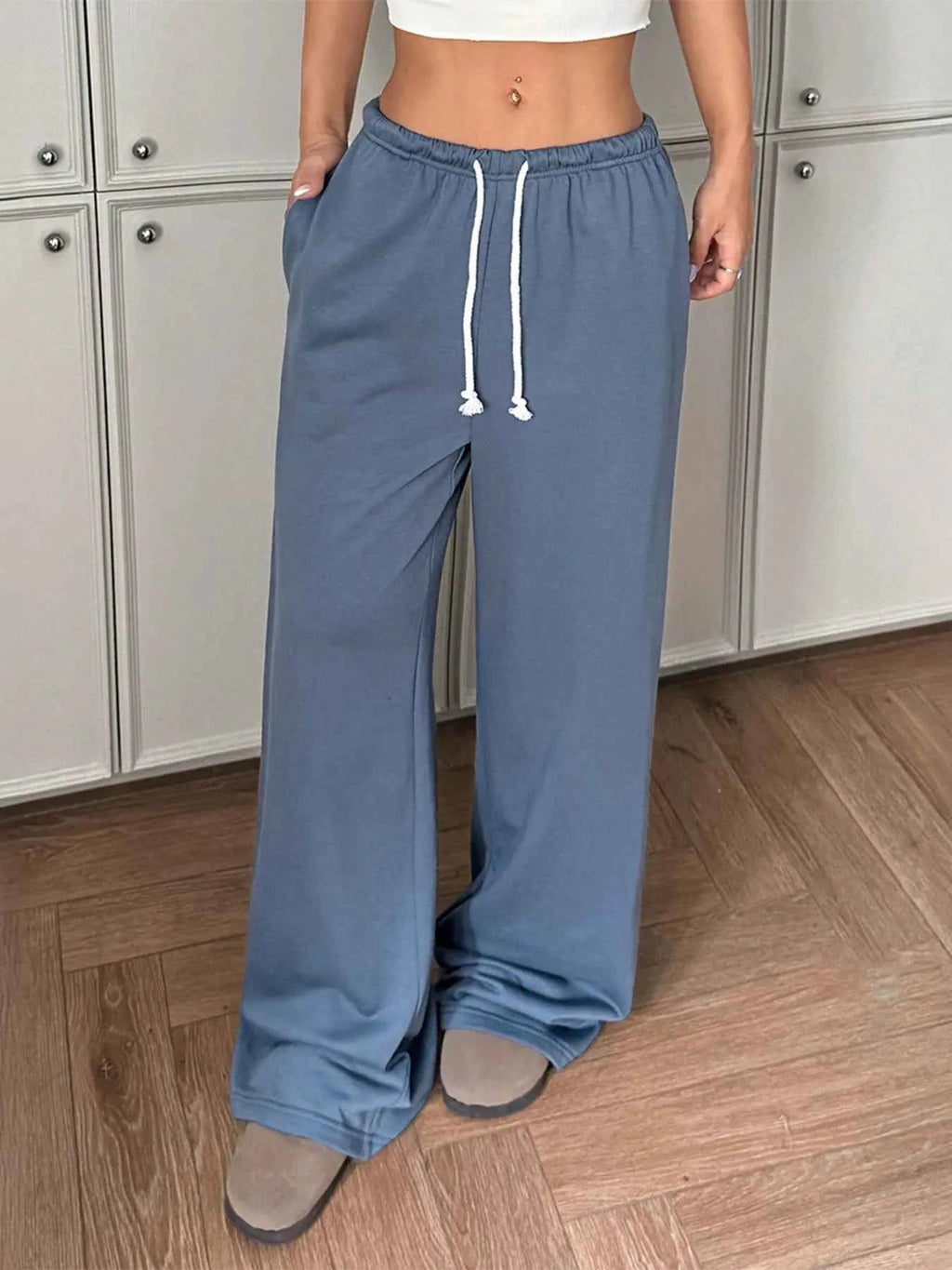 Drawstring Wide Leg Pants 6716ee57316245cb914326efbd37d01c-Max-Origin