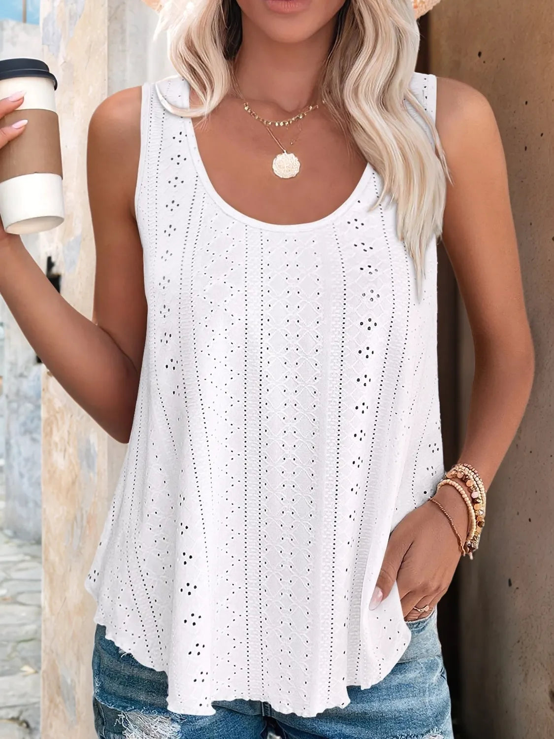 Eyelet Scoop Neck Tank 675014ea-a6d5-4dd4-a855-8e10a0539866-Max-Origin