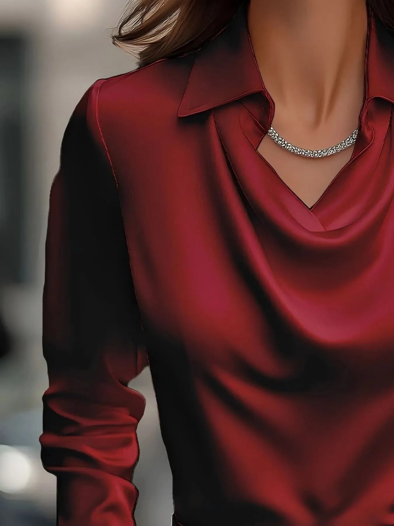 Full Size Collared Neck Long Sleeve Blouse Plus Size 67615ba0-ea34-4669-9113-e33c81b67b90-Max-Origin