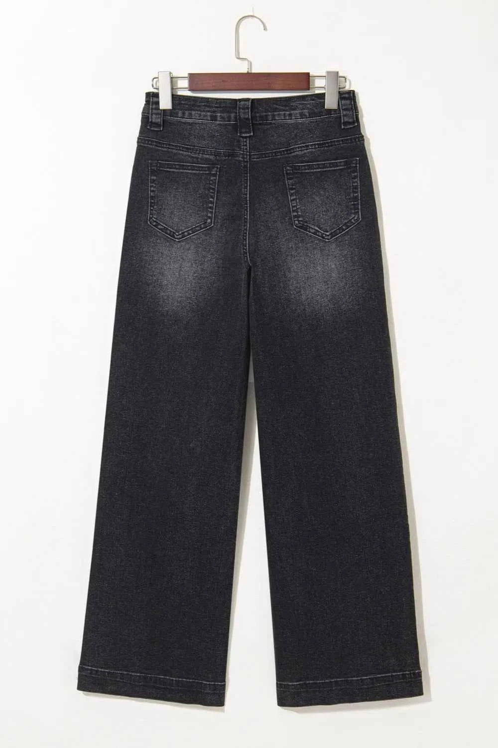 Wide Leg Pocketed High Waist Jeans 6783e073-f467-43cf-a171-abaca860cc10-Max-Origin