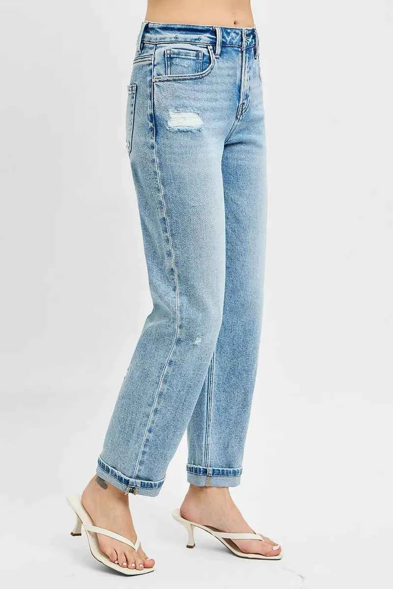 RISEN Full Size High Rise Ankle Boyfriend Distressed Jeans Plus Size 6849d2d7-b8bb-47b7-9d92-2a054d457ace-Max