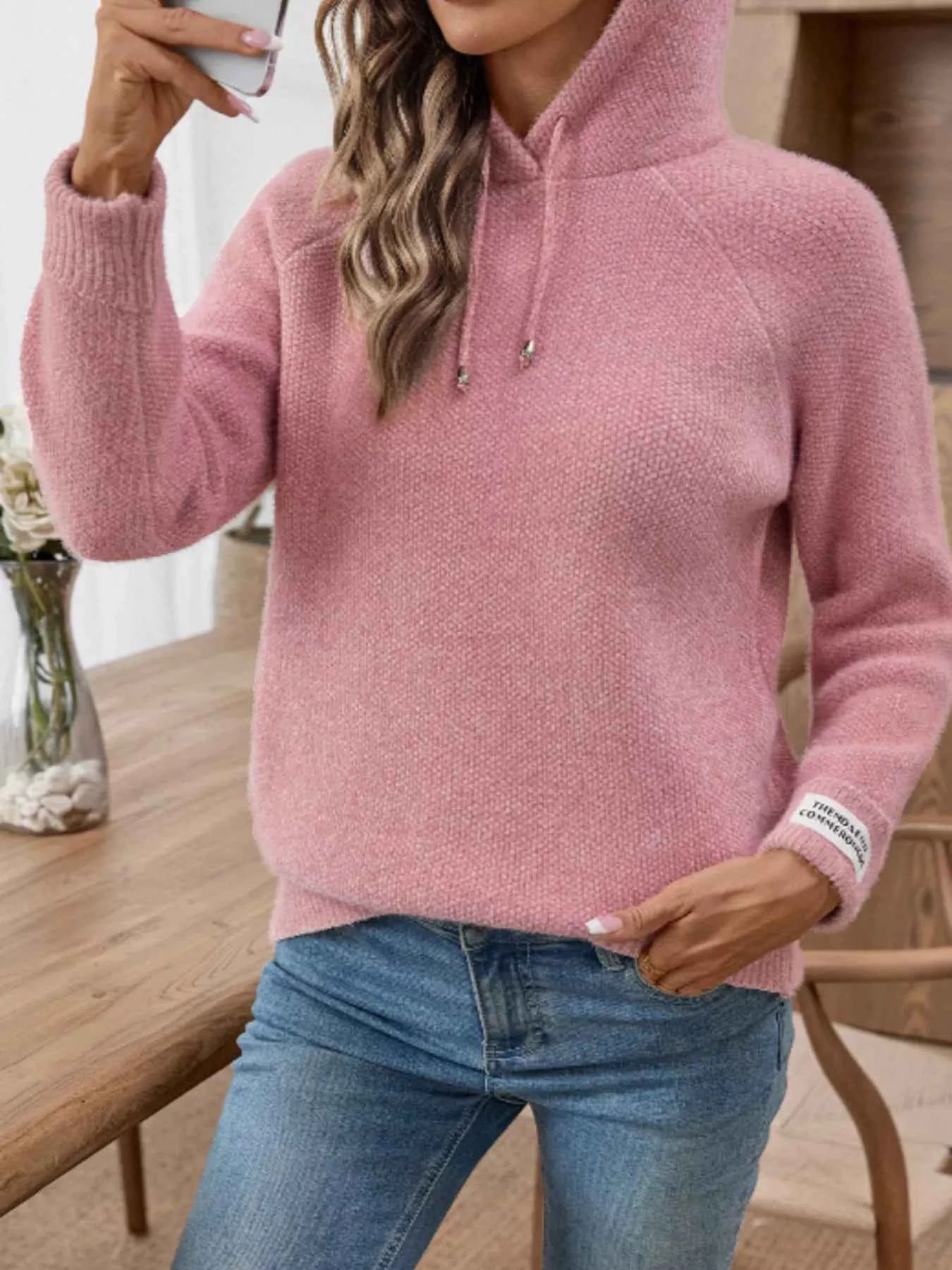 Long Sleeve Drawstring Hooded Sweater 685482c11cfd4ca9b248f55d75673f1f-Max-Origin