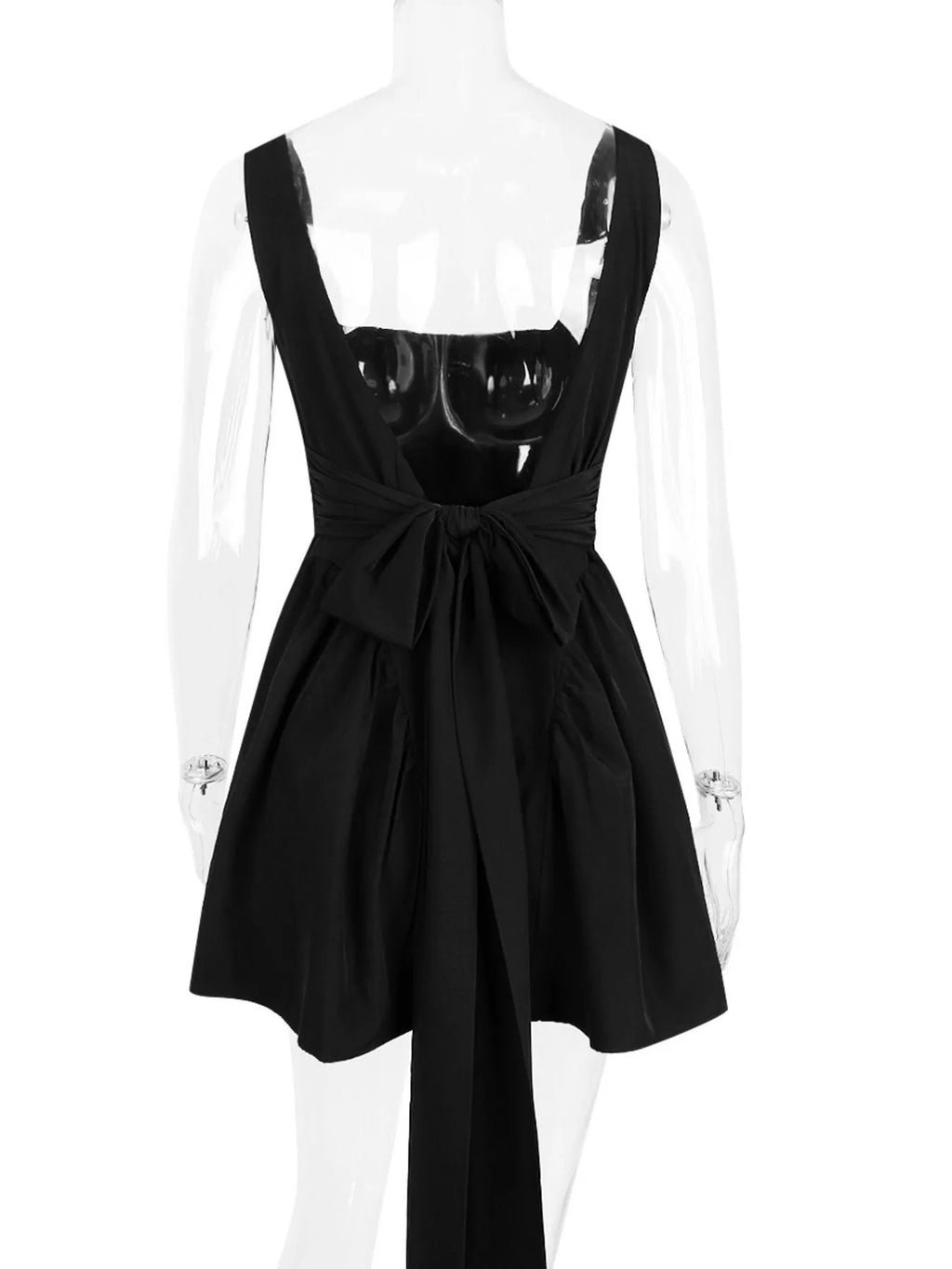 Backless Square Neck Mini Dress 6858e751-4edc-4608-82a1-c00fb5053d5d-Max-Origin