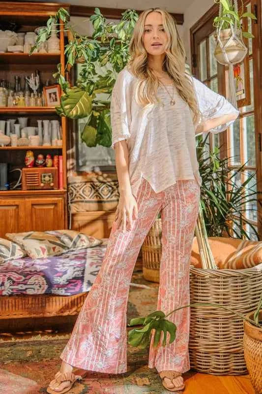 And The Why Wrinkle-Free Stretch Bell Bottom Flare Pants ORANGE 68c5c63522d5455c8ad79e7b00b9548e-Max-Origin