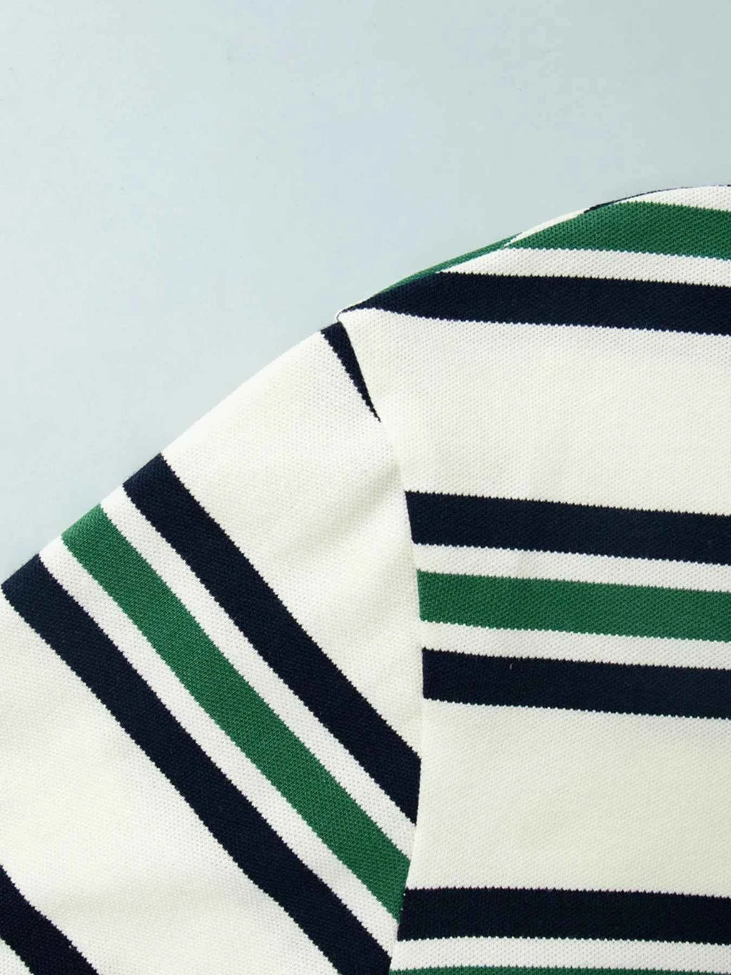 Striped Polo T-Shirt with Contrast Collar 691d05d09a4946e6be3e35d45c12e701-Max-Origin