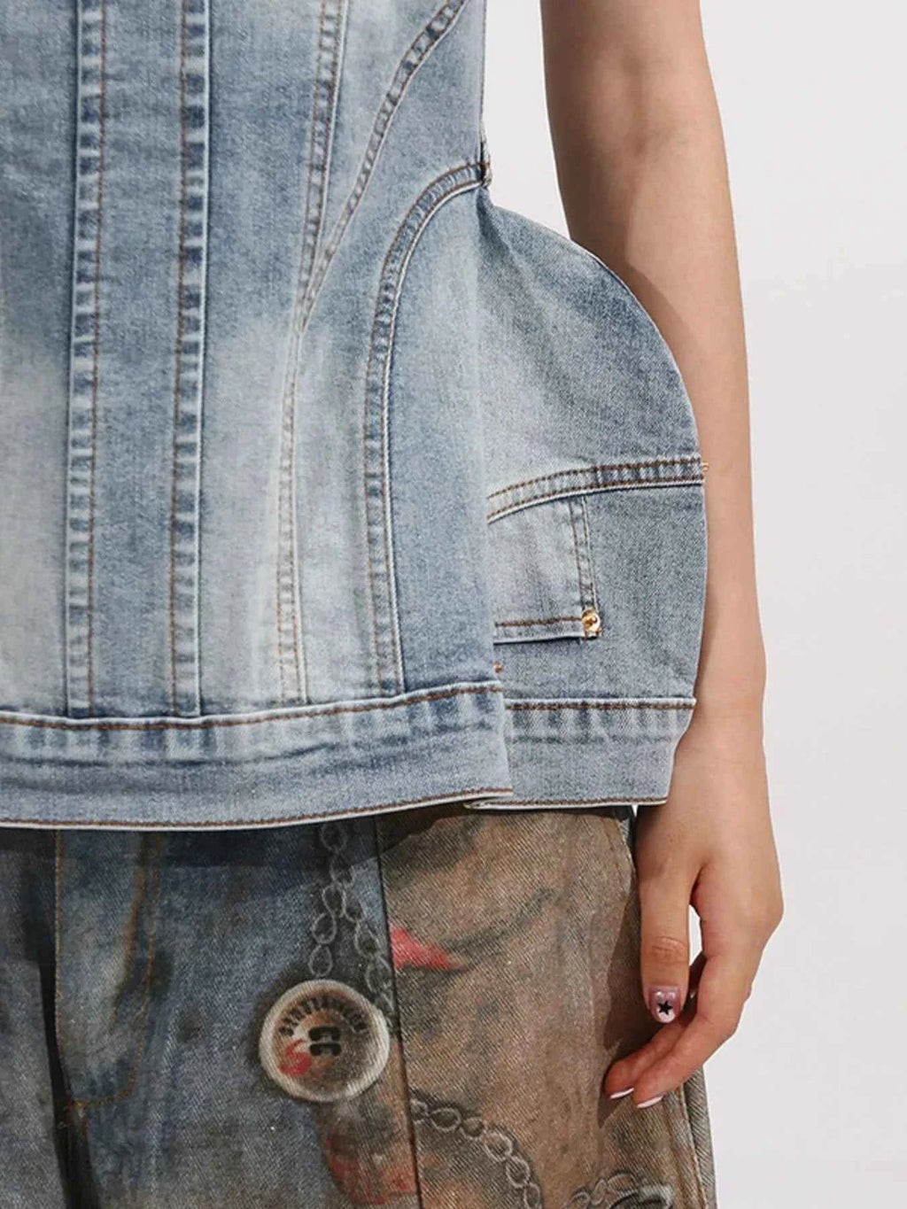 Zip Back Denim Tube Top 694fa276-d169-4b9d-8d67-205271541245-Max-Origin