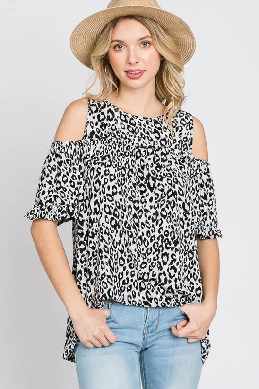 Heimish Full Size Leopard Round Neck Cold Shoulder T-Shirt Plus Size 698a9296-43c4-4e12-84ef-d646eef909cf-Max
