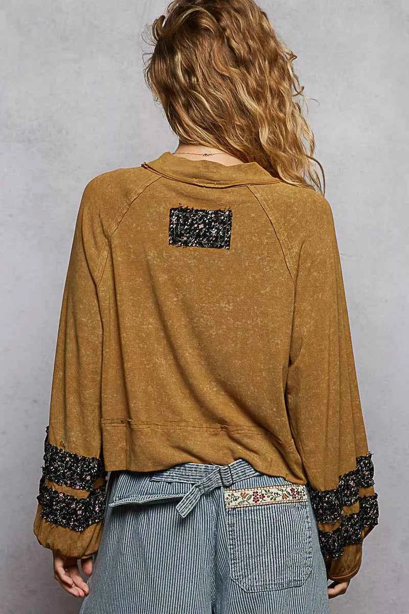 POL Print Patch Round Neck Balloon Sleeve Cropped Top 69a2f3f2-bdb0-4262-9e65-abc374e5f1e0-Max-Origin