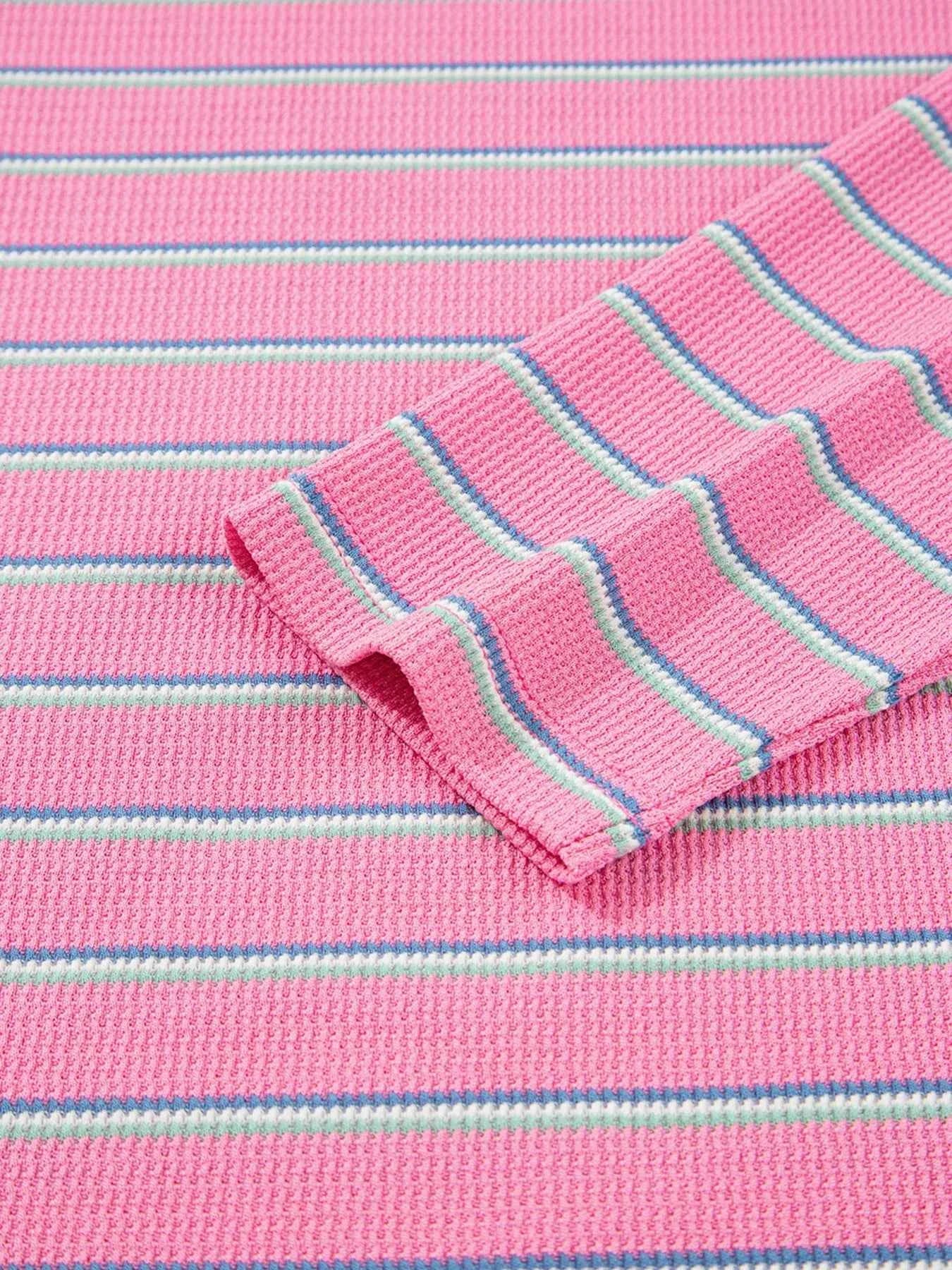 Stripe Textured Knit Round Neck Long Sleeve Top 69cd181abd0c447e884dfac996cfeea0-Max-Origin