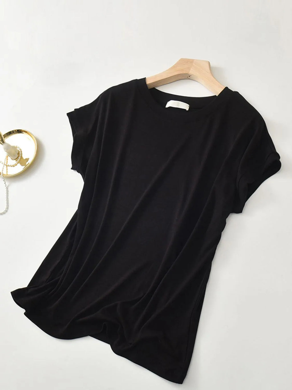 Round Neck Short Sleeve T-Shirt 69ed83ac-c30d-413d-9869-dac5454d2627-Max-Origin
