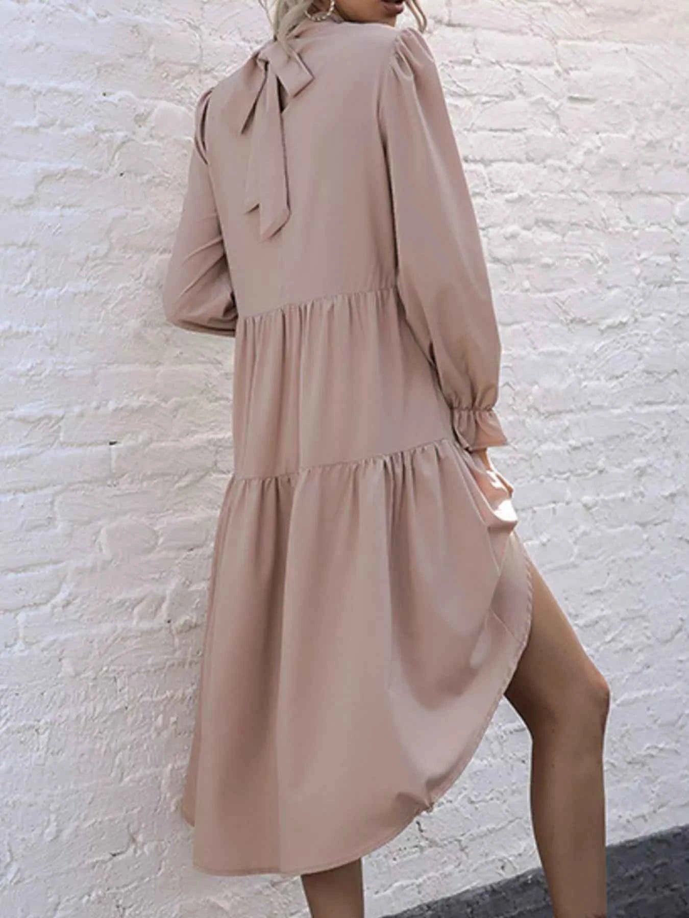 High-Low Flounce Sleeve Dress 6a44b2a3-7801-44c3-a960-1f61acc5c343-Max-Origin