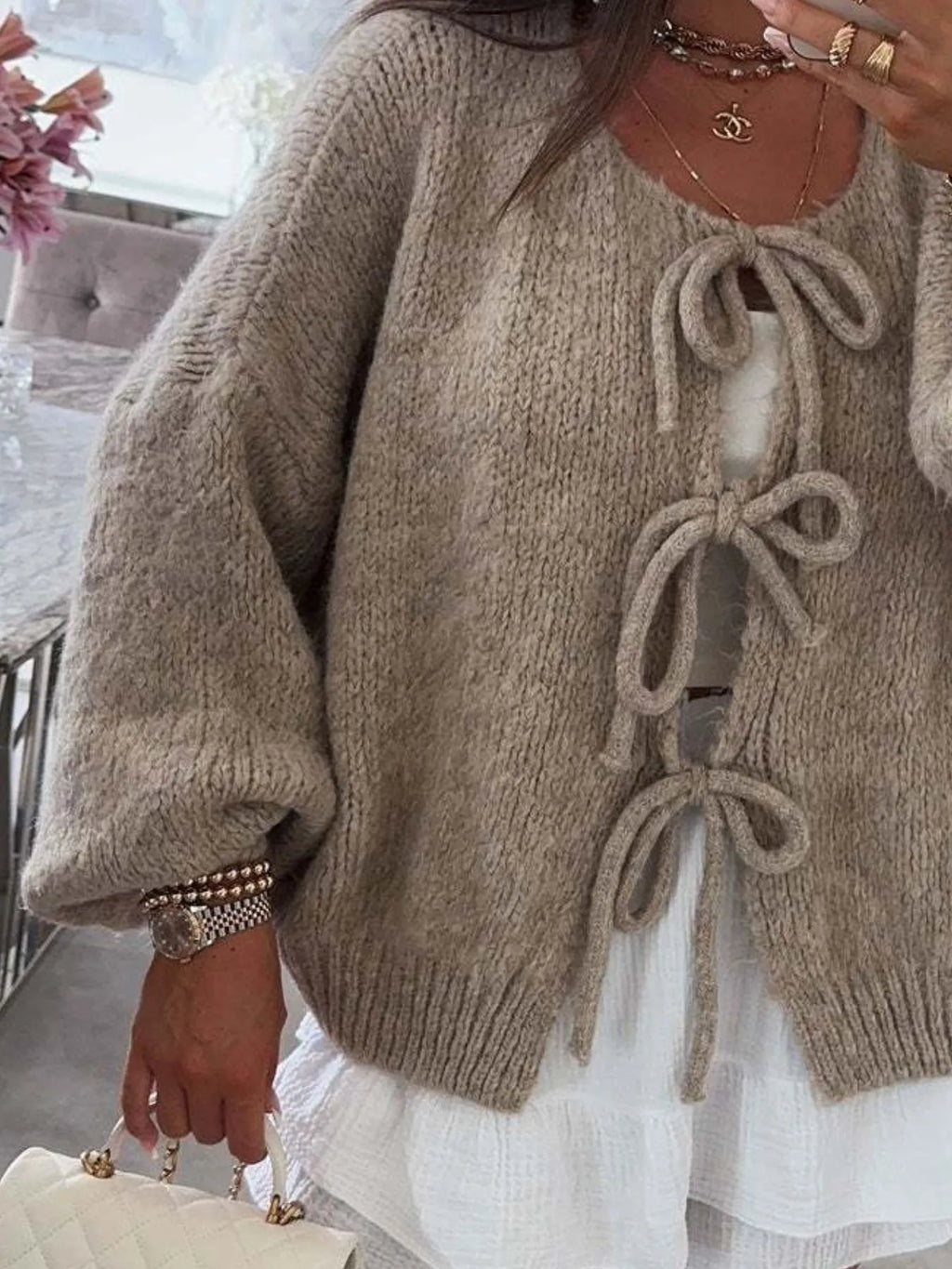 Cozy Bow-Tie Front Knit Cardigan 6a816caa-51f1-4e71-8f07-dc833da88bfc-Max-Origin