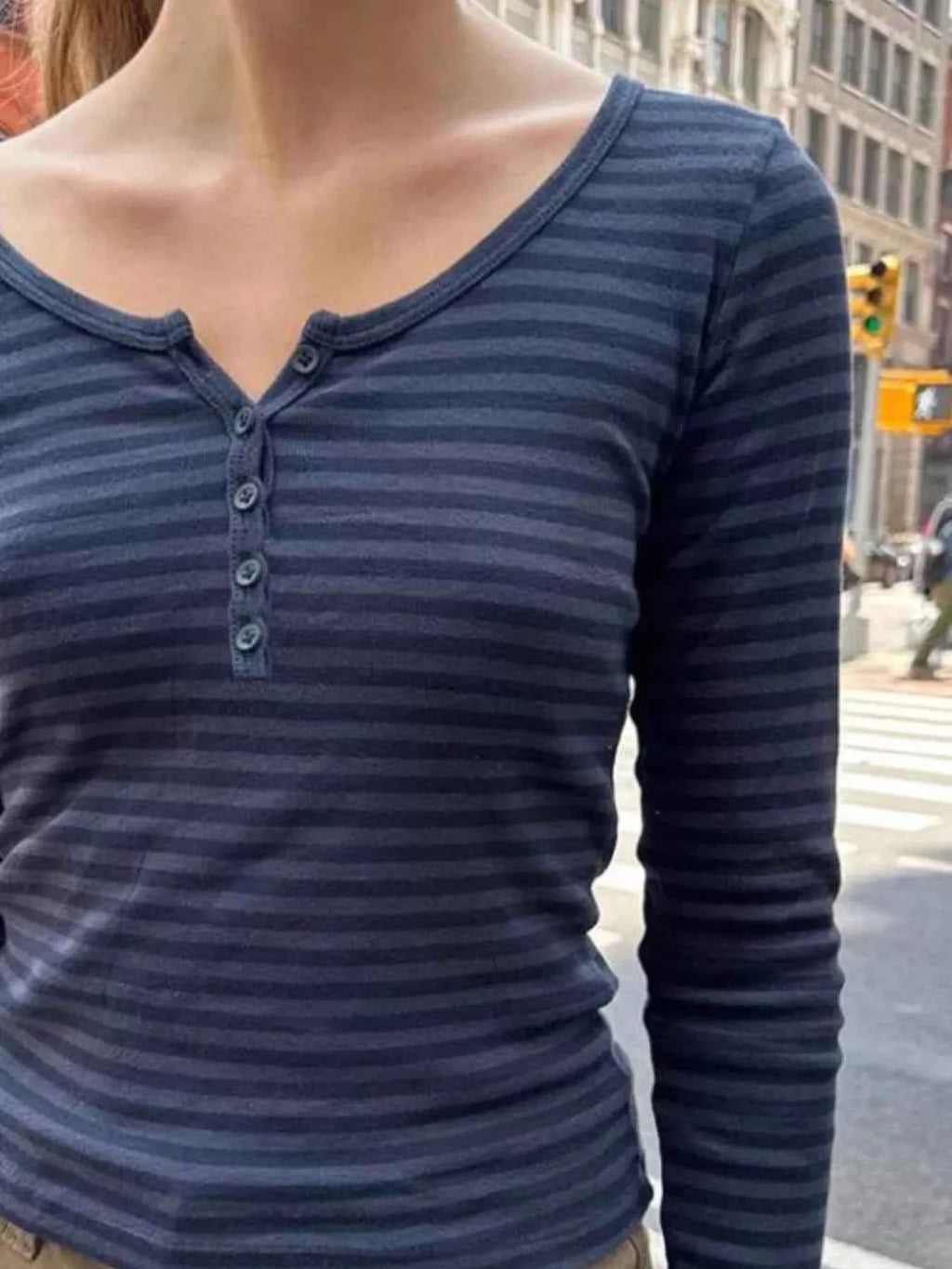 Striped Long Sleeve Henley T-Shirt 6ae4faf0-cdbb-46eb-8534-ee9210d40177-Max-Origin