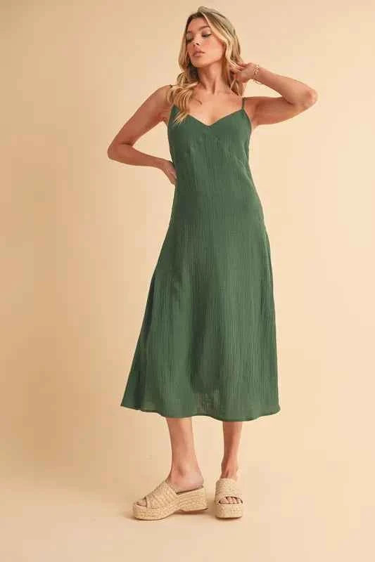 Aemi+Co Side Button Midi Cami Dress EMERALD 6bb0c81773824ee48bcf528fefd9c317-Max-Origin