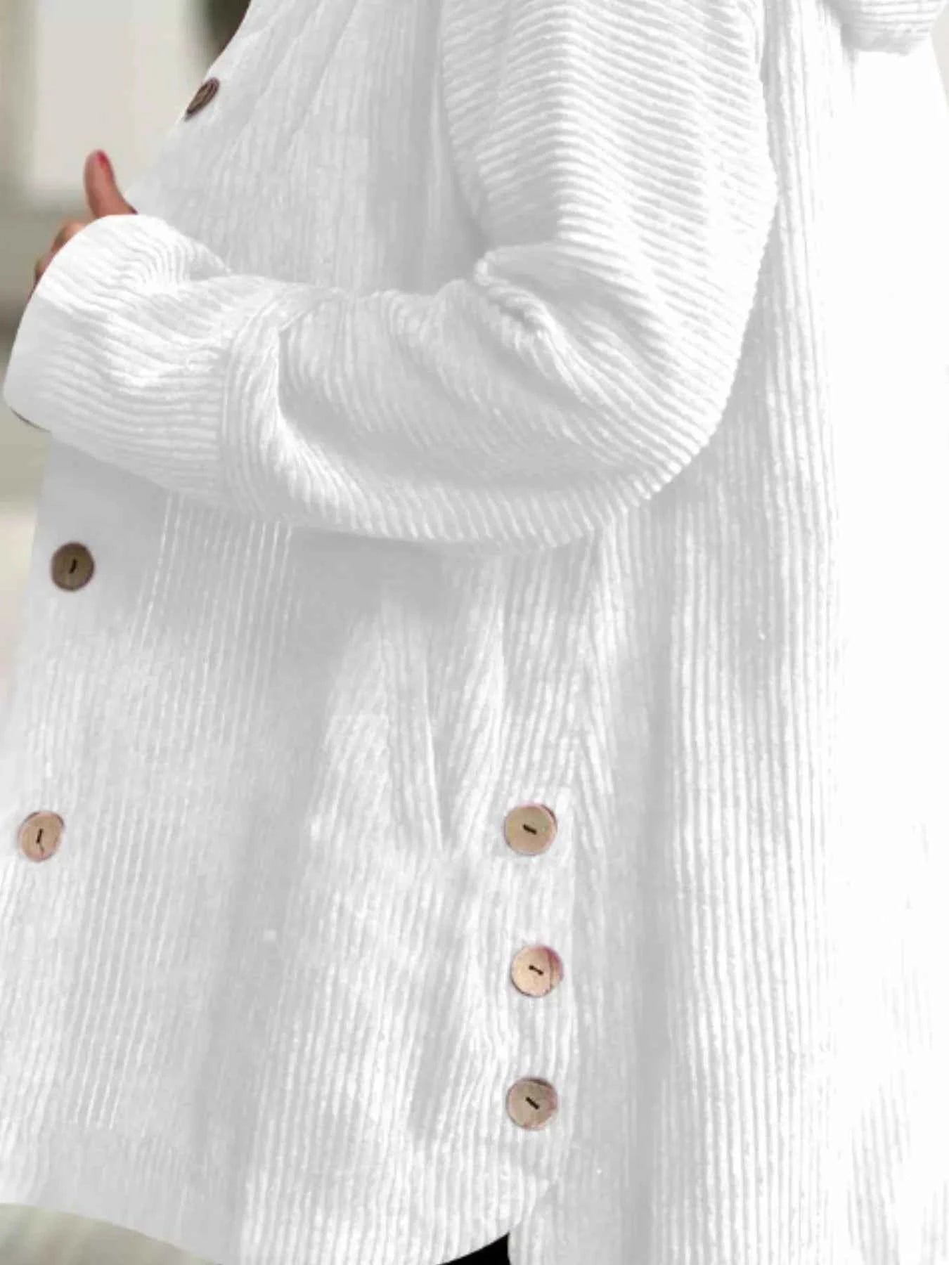 Full Size Corduroy Hooded Button-Up Jacket Plus Size 6c1092b9-48f8-4308-aea2-9c07cbe377fc-Max-Origin