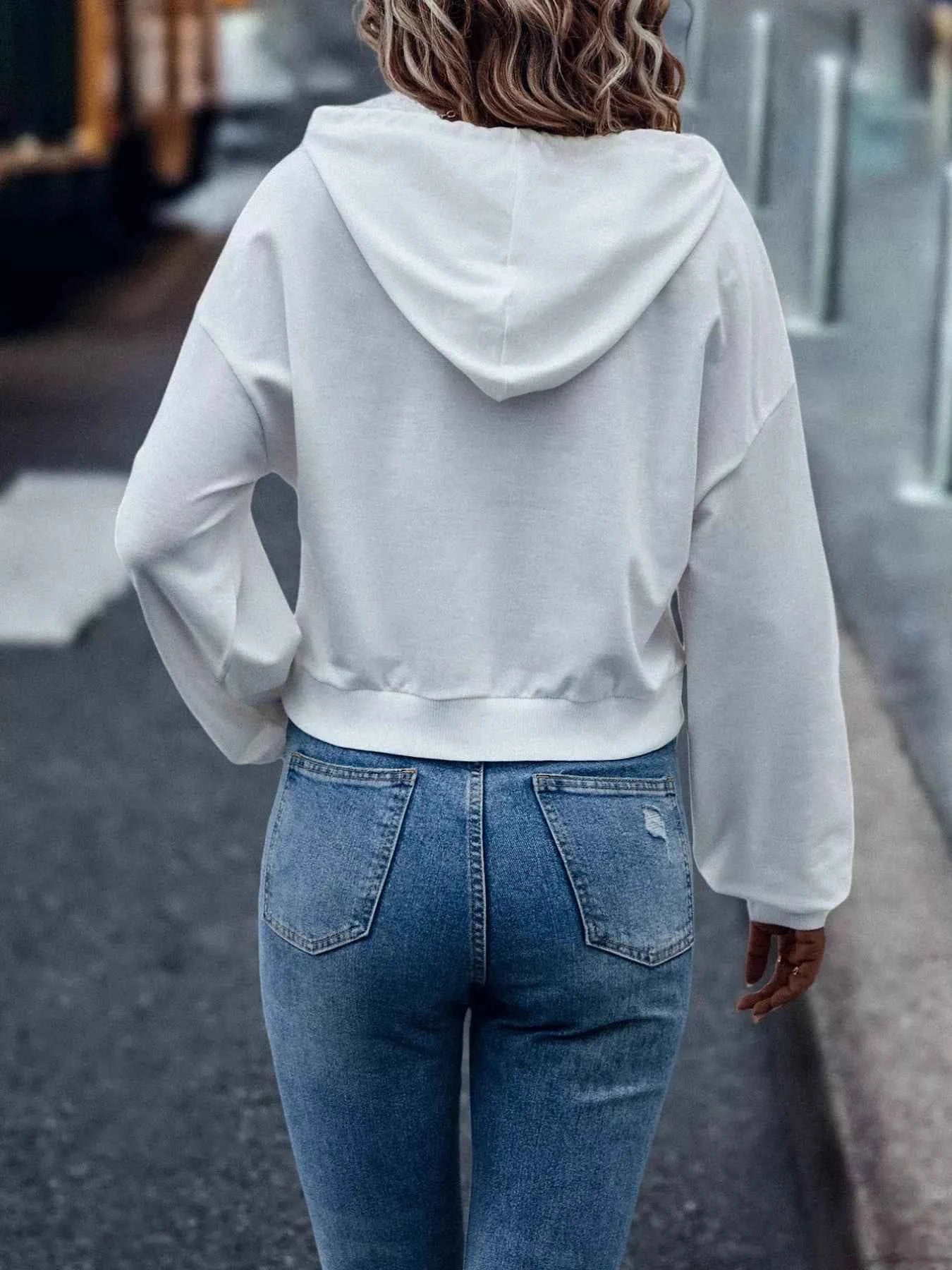 Letter Graphic Long Sleeve Drawstring Hoodie 6c1df504-2fac-43d8-b7b0-da230da756f4-Max-Origin