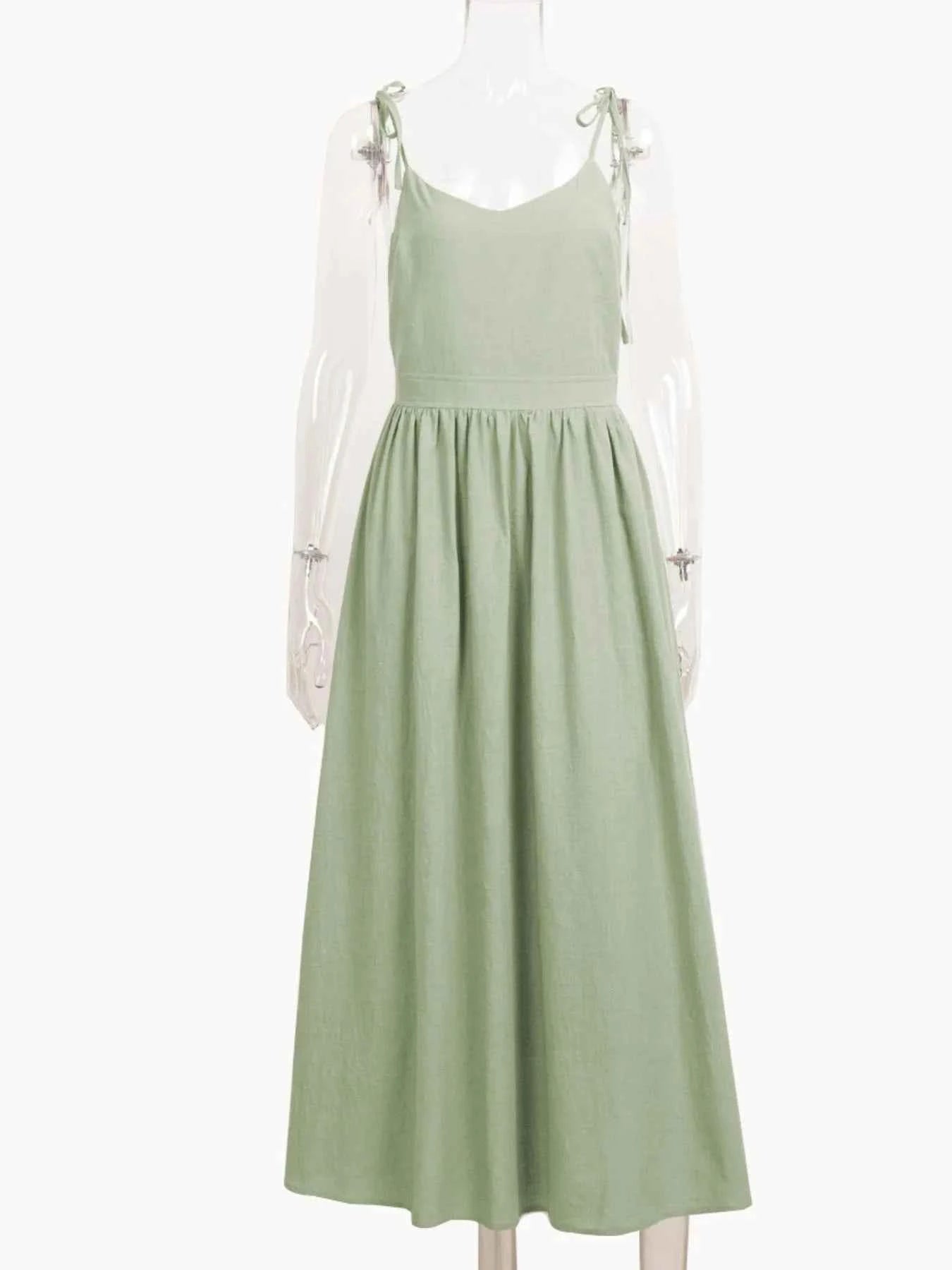 V-Neck Tie Shoulder Maxi Dress 6ce1a472-ba33-41cd-987d-1f89ba73f23d-Max-Origin