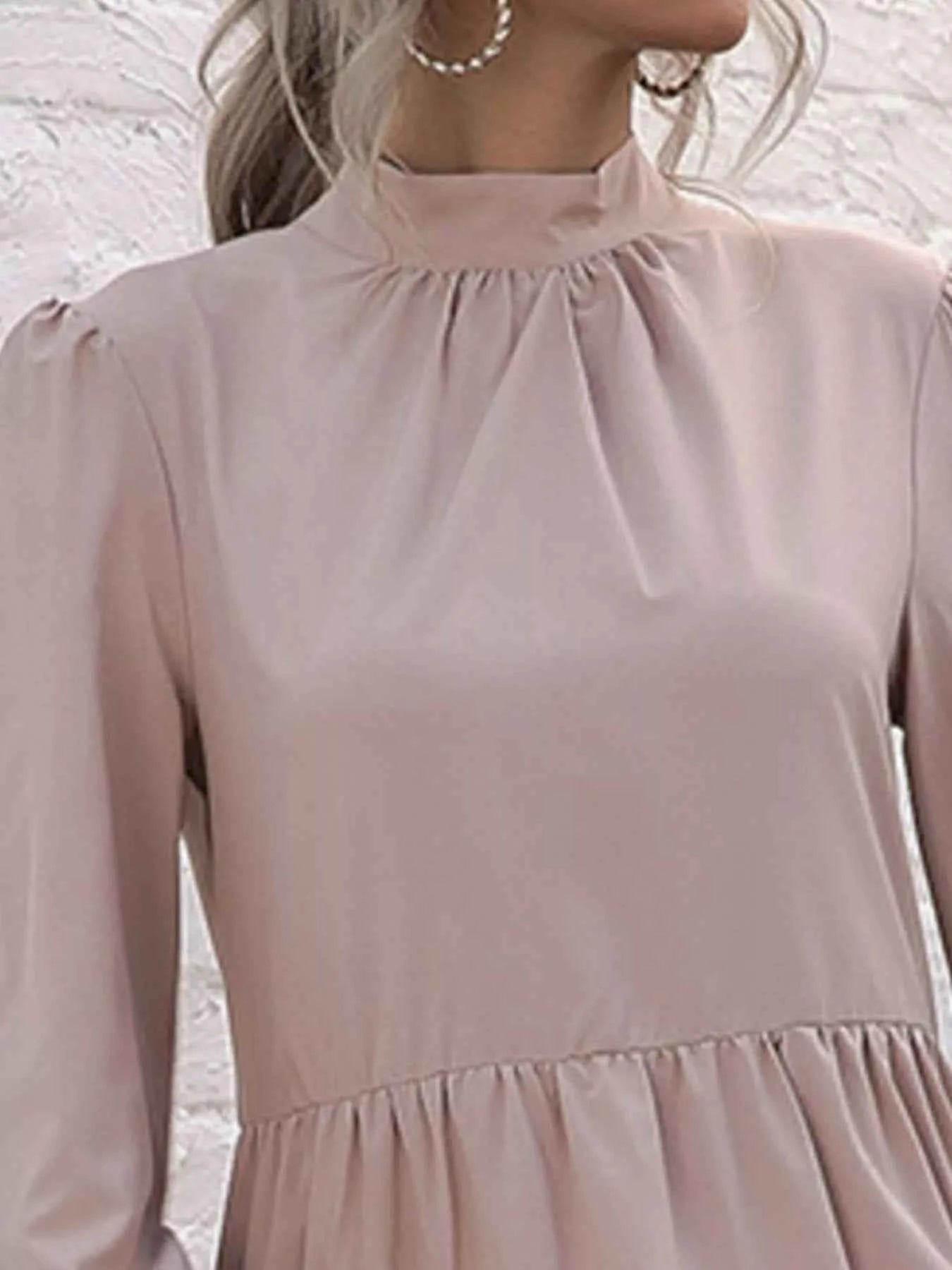 High-Low Flounce Sleeve Dress 6d4c86e1-8627-41ac-8450-c8be419d40d9-Max-Origin