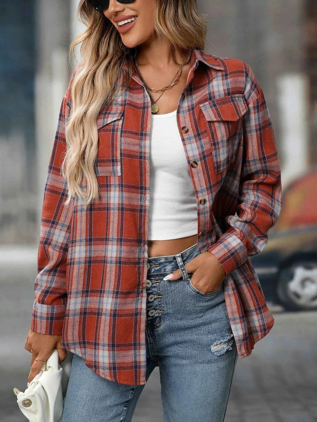 Plaid Button-Down Oversized Shirt 6d574416-8e82-4dcc-a8fe-68c3e3789cb5-Max-Origin