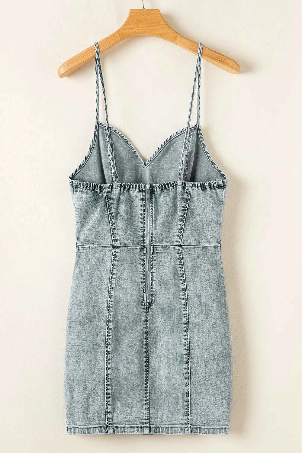 Back Zipped Mini Cami Denim Dress 6dd2c661-0676-4778-ac4d-812f04e5f8e5-Max